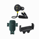 Baseus Gravity + Steel Cannon Mounts + 60W Car Charger + Retractable Cable | Smart Drive Essentials Bundle